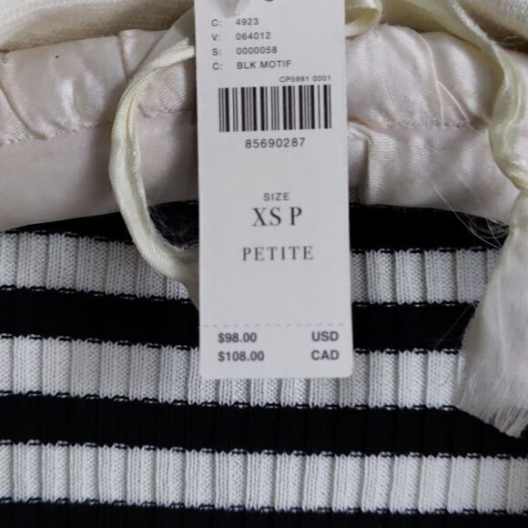 NWT $98 striped fitted Maeve Anthropologie top - Picture 3 of 9